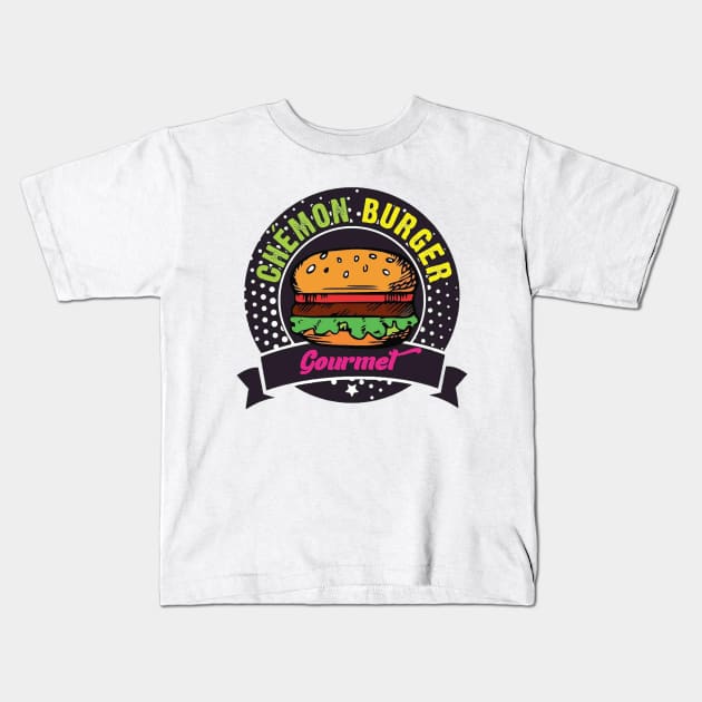 CHEMON BURGER GOURMET 982 Kids T-Shirt by btxthestore